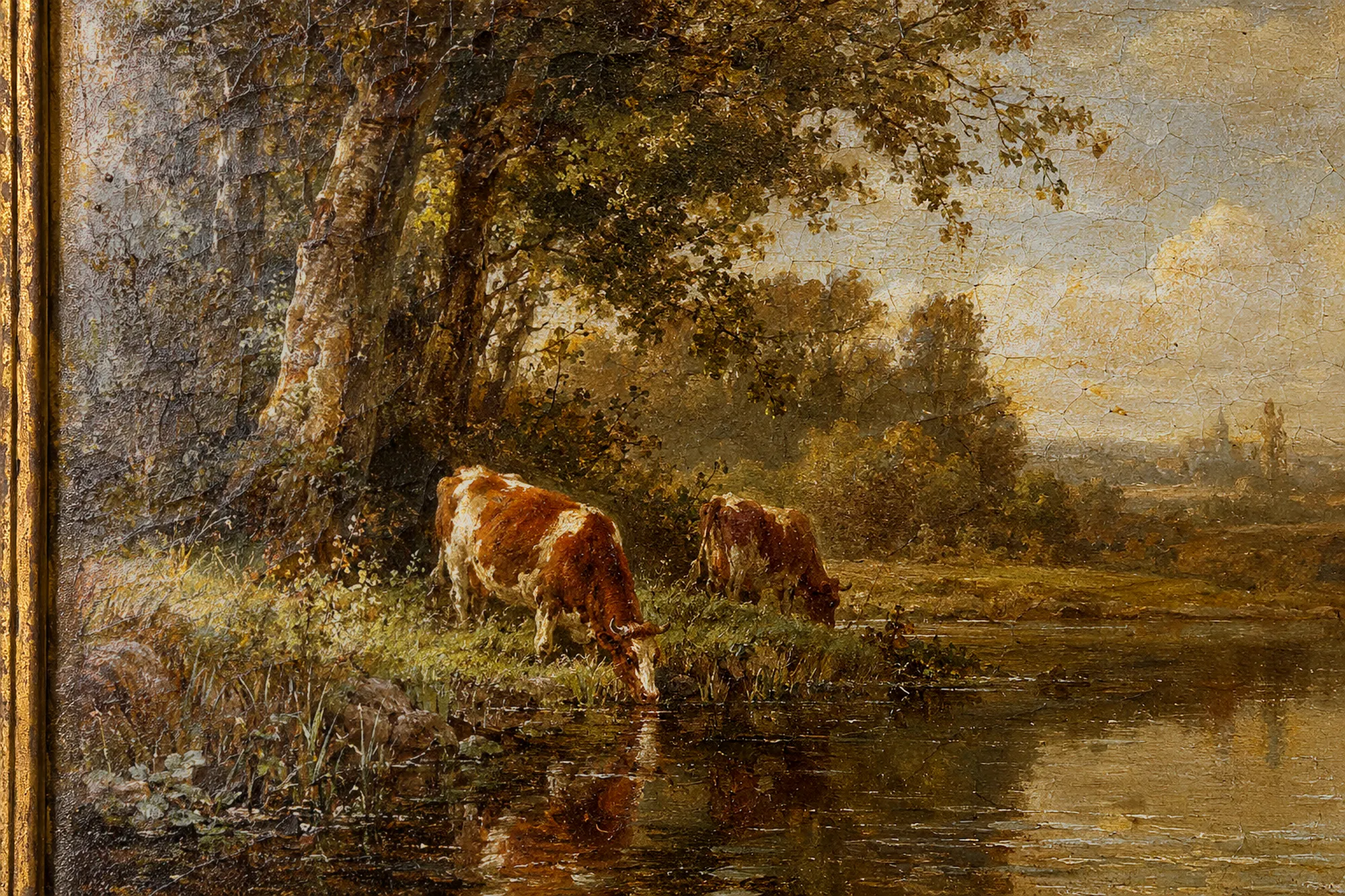 Dasselbe Detail nach der Reinigung, mit klaren Farben (Illustration)